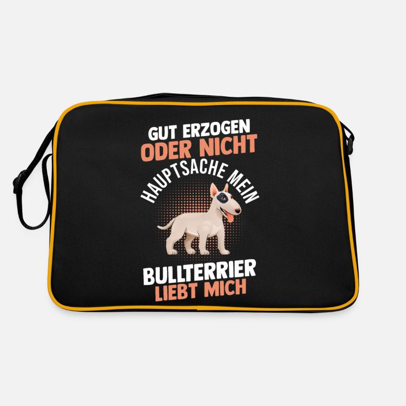 Chien Bull Terrier Sac Retro