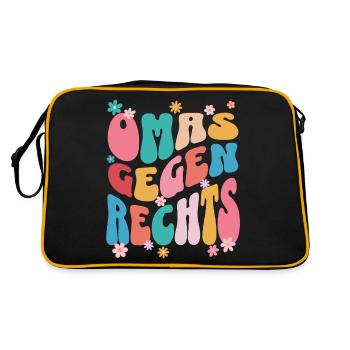 Grannies against the Right - Retro Bag - black/gold - Back