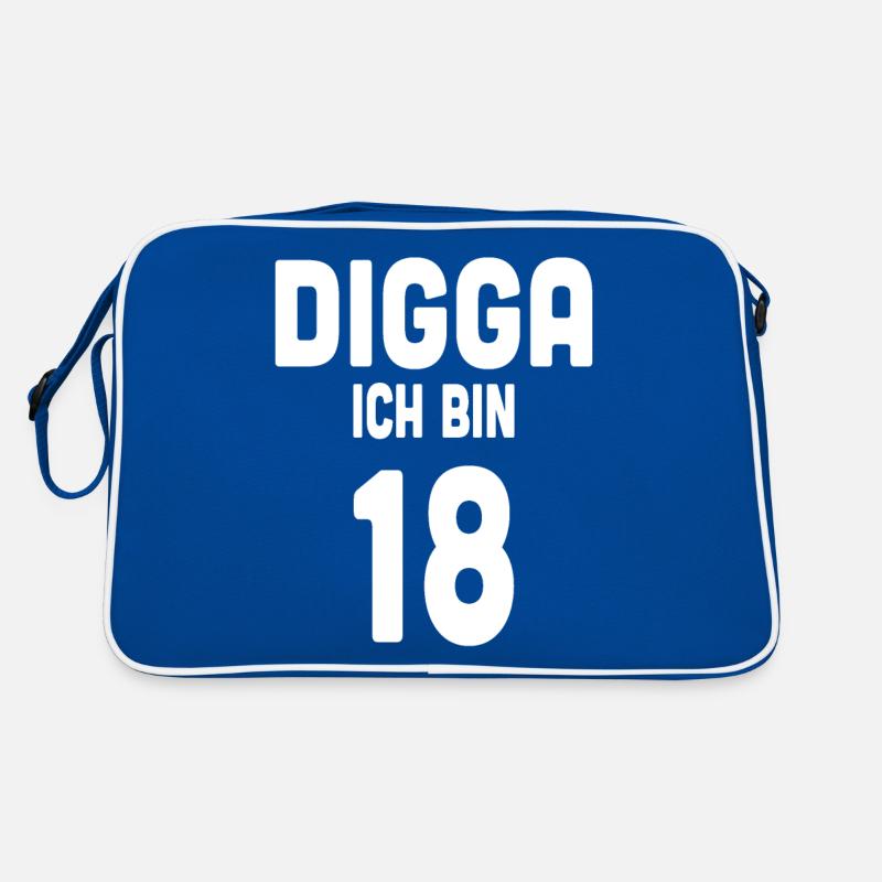 Digga ich bin 18 Retro Tasche