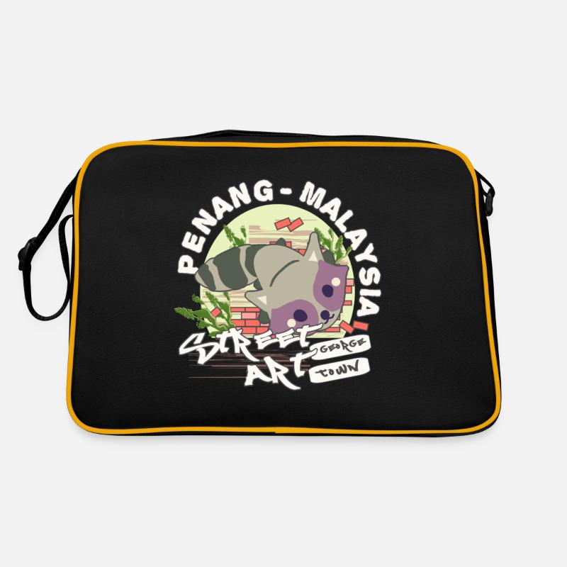 Graffiti de raton laveur Sac Retro