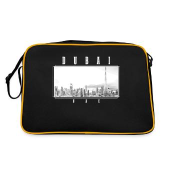 Dubai Skyline UAE Souvenir - Retro Bag - black/gold - Back
