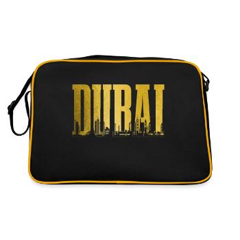 Dubai Skyline UAE Souvenir - Retro Bag - black/gold - Back