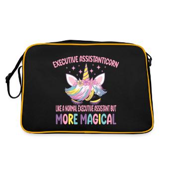 Executive Assistanticorn like a normal Assistant - Retro Bag - black/gold - Back