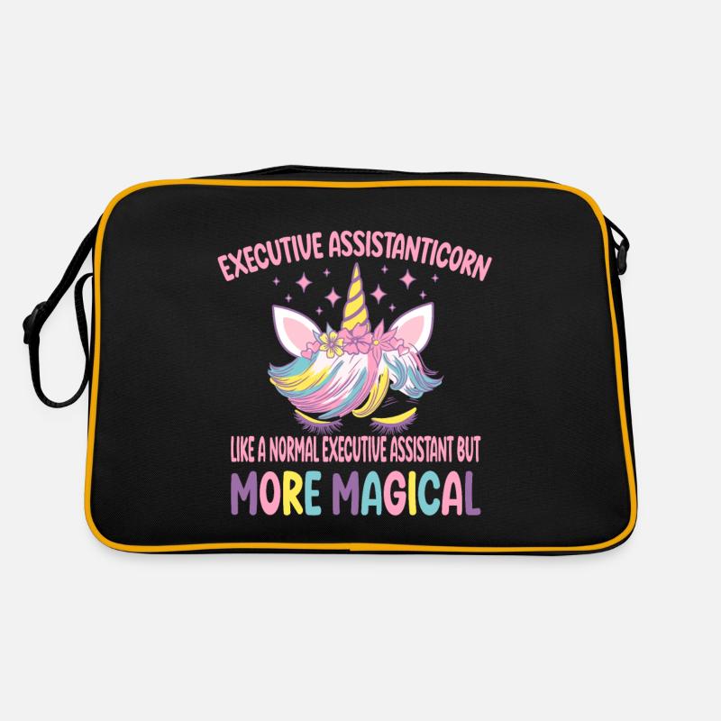 Assistante de directionicorne comme une assistante normale Sac Retro