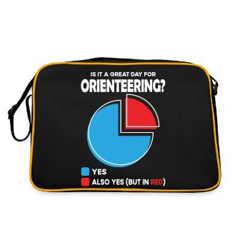 Est-ce un grand jour pour la course d’orientation ? - Sac Retro - noir/or - Dos