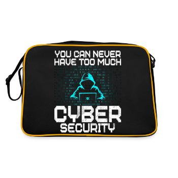 Cyber-sicherheits-hacker-hacking - Retro Tasche - Schwarz/Gold - Hinten