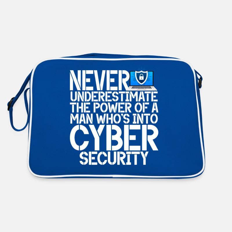 Cyber security hacker hacking Retro Bag