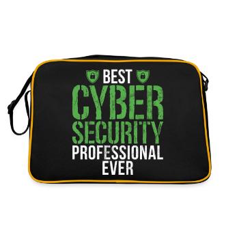 Cyber-sicherheits-hacker-hacking - Retro Tasche - Schwarz/Gold - Hinten