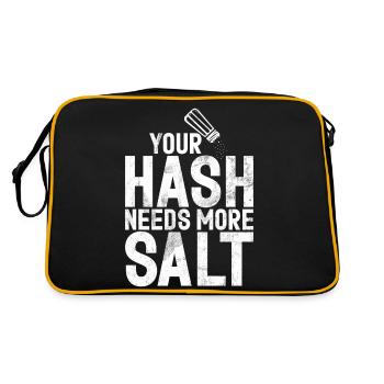 Cyber-sicherheits-hacker-hacking - Retro Tasche - Schwarz/Gold - Hinten