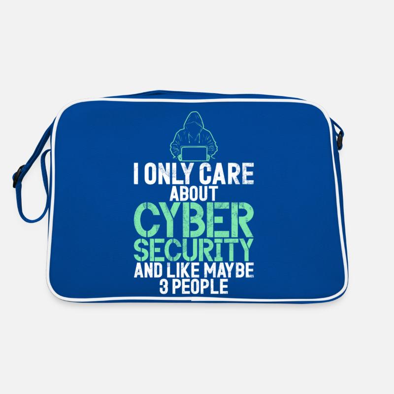 Cyber security hacker hacking Retro Bag