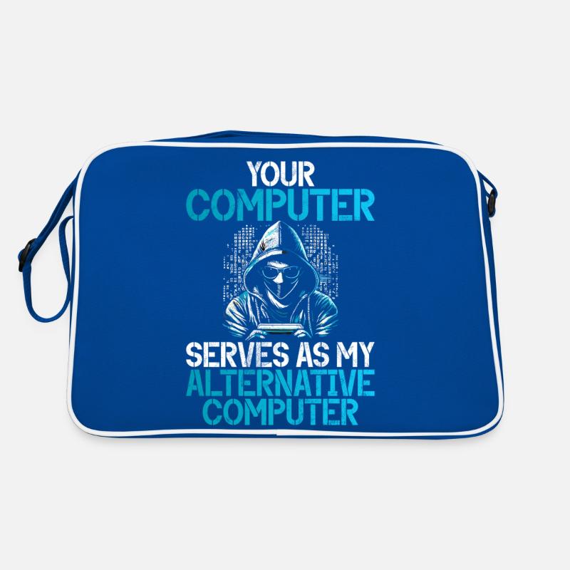 Cyber-sicherheits-hacker-hacking Retro Tasche