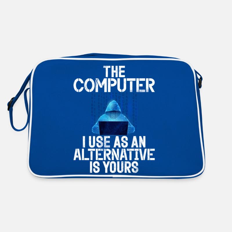 Cyber-sicherheits-hacker-hacking Retro Tasche
