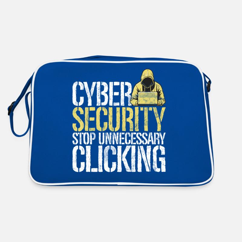 Cyber security hacker hacking Retro Bag