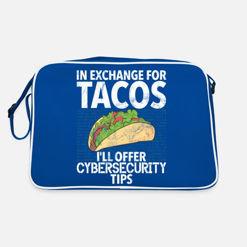 Cyber security hacker hacking Retro Bag