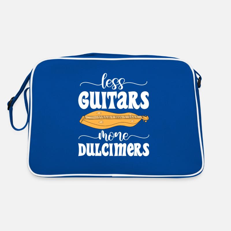 Less guitars More Dulcimers Dulcimerist Retro Tasche