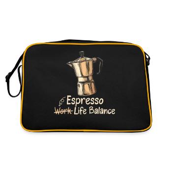 Espresso Life Balance Coffee Espresso Machine - Retro Bag - black/gold - Back