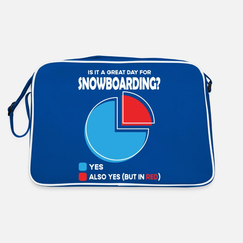 Is it a great Day for snowboarding Retro Tasche