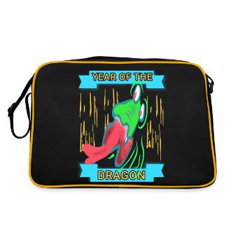 Year of the Dragon 2024 - Retro Bag - black/gold - Back