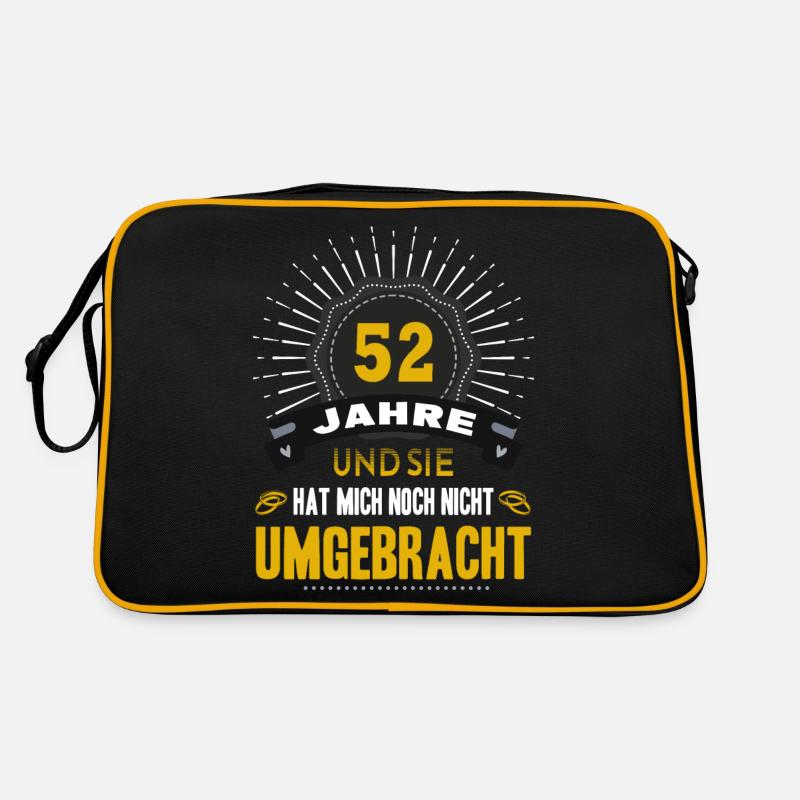 52 Hochzeitstag Mann 52 Jahre Ehe Topashochzeit Retro Tasche