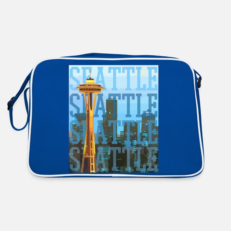 Cadeau Souvenir de Seattle Washington Sac Retro