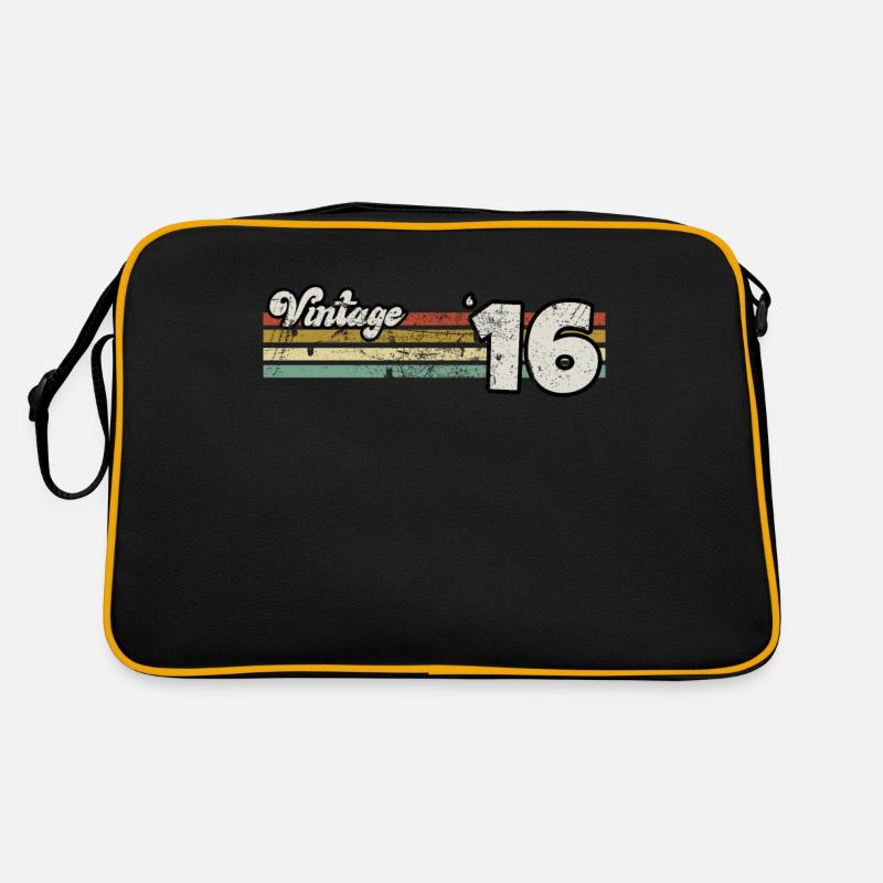 Rétro Anniversaire Né En 2016 Slogan Phrase Citation Sac Retro