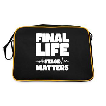 L’importance de la dernière étape de la vie - Sac Retro - noir/or - Dos