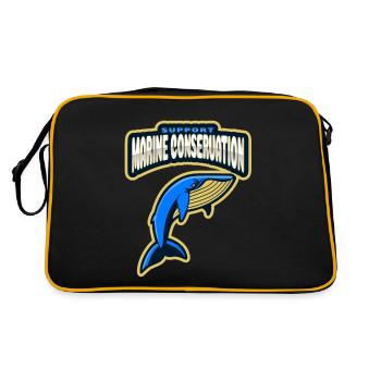Marine Conservation - Sac Retro - noir/or - Dos