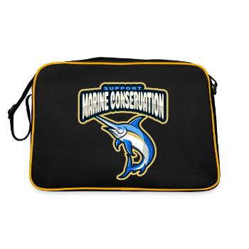 Marine Conservation - Sac Retro - noir/or - Dos