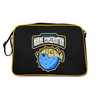 Marine Conservation - Sac Retro - noir/or - Dos