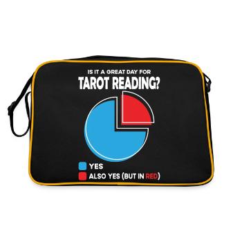 Est-ce un grand jour pour la lecture du tarot ? - Sac Retro - noir/or - Dos