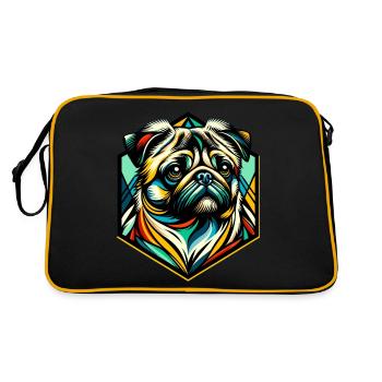 Chien Carlin - Sac Retro - noir/or - Dos