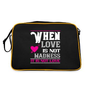 Quand l’amour est folie, ce n’est pas l’amour - Sac Retro - noir/or - Dos