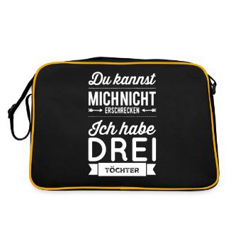 Me faire peur ? J’ai trois filles - Sac Retro - noir/or - Dos