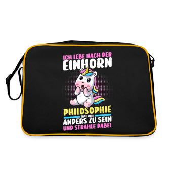 Licorne - Sac Retro - noir/or - Dos