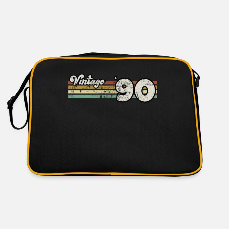 Rétro anniversaire né en 1990 slogan phrase citation Sac Retro