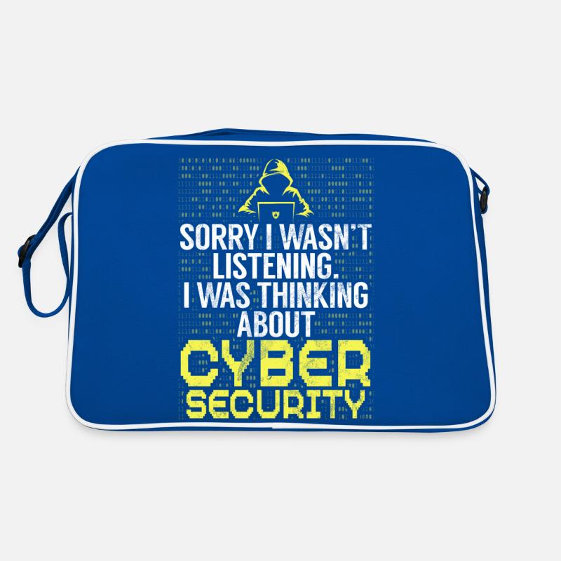 Cyber security hacker hacking Retro Bag