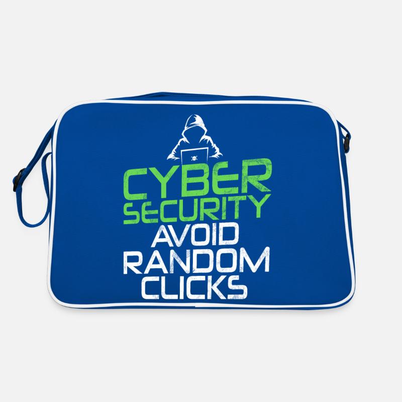 Cyber security hacker hacking Retro Bag