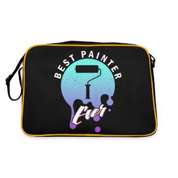 Meilleur Peintre De Tous Temps, Peinture, Peinture Artistique - Sac Retro - noir/or - Dos