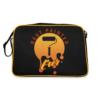 Meilleur Peintre De Tous Temps, Peinture, Peinture Artistique - Sac Retro - noir/or - Dos