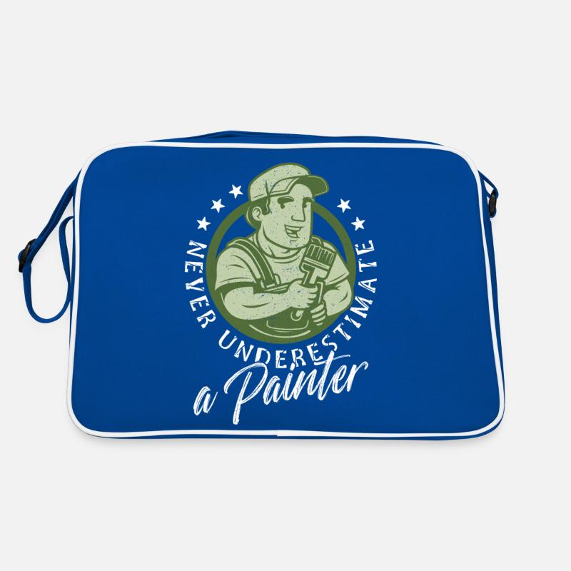 Never underestimate a painter Malen künstlerisch Retro Tasche