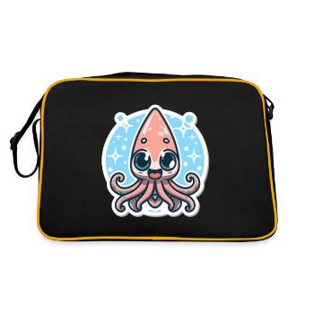 Amoureux des calamars - Sac Retro - noir/or - Dos