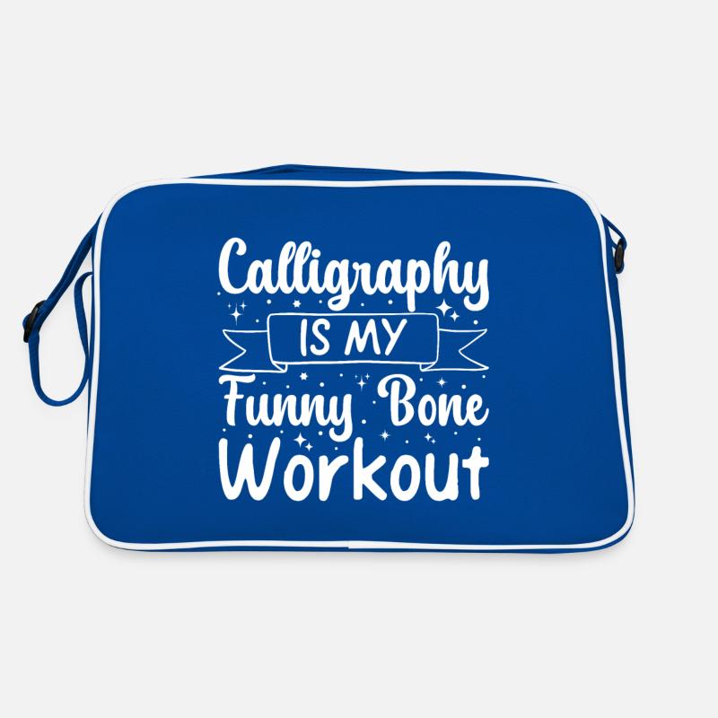 Funny Art Painter Calligraphy my Workout Retro Tasche