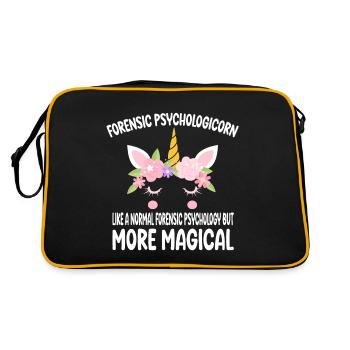 Forensic Psychologicorn like a normal Psychologist - Retro Bag - black/gold - Back