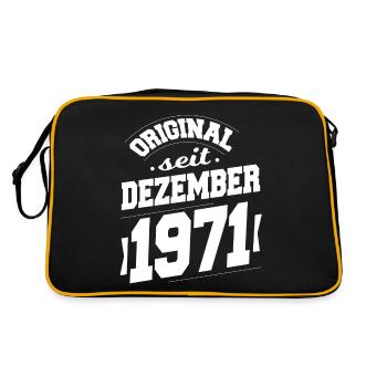 December 1971 Original for 52 years man woman - Retro Bag - black/gold - Back