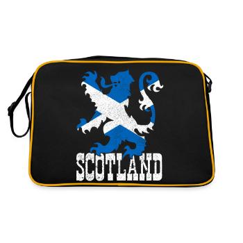 Ecosse drapeau écossais UK Vintage - Sac Retro - noir/or - Dos