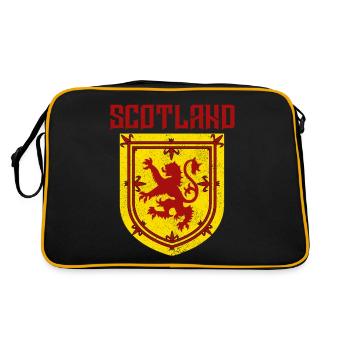 Ecosse Ecosse Ecosse Armoiries Royaume-Uni Vintage - Sac Retro - noir/or - Dos