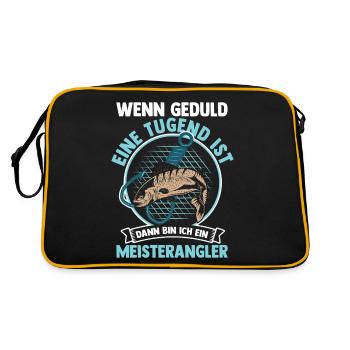 Angler Fishing Fishing Rod Fishing - Retro Bag - black/gold - Back