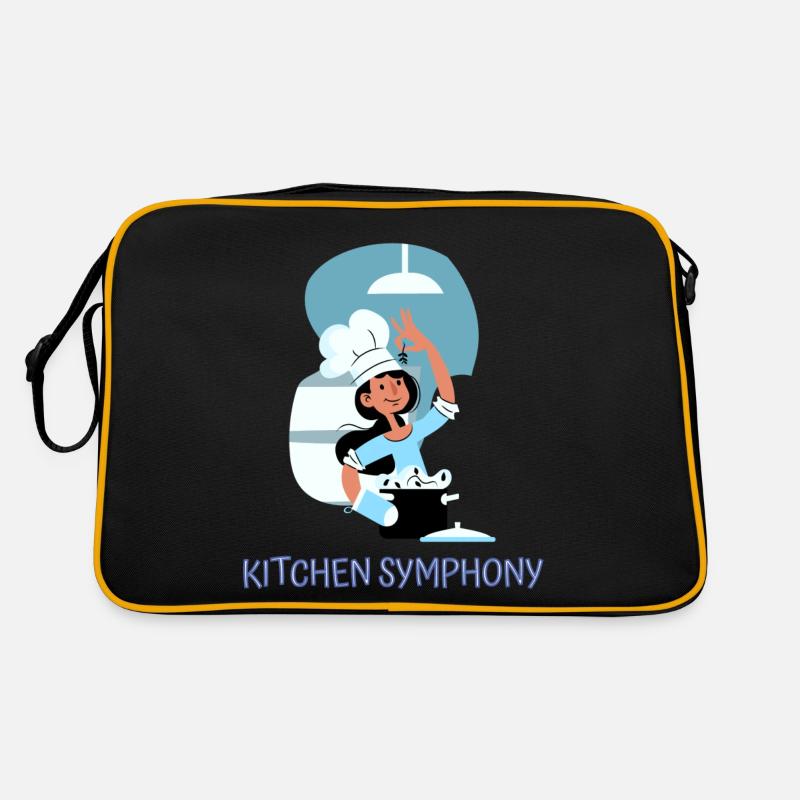 Chef Cook Kitchen Culinary Retro Bake Restaurant Retro Bag
