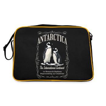 Antarctique - Le continent international - Sac Retro - noir/or - Dos