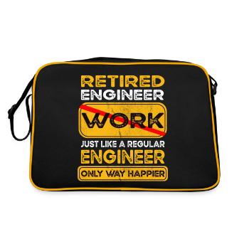 L’ingénieur de retraite n’est que plus heureux Retraité - Sac Retro - noir/or - Dos